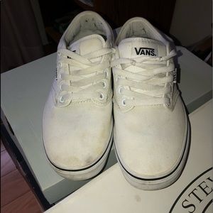 Vans white mens sneakers